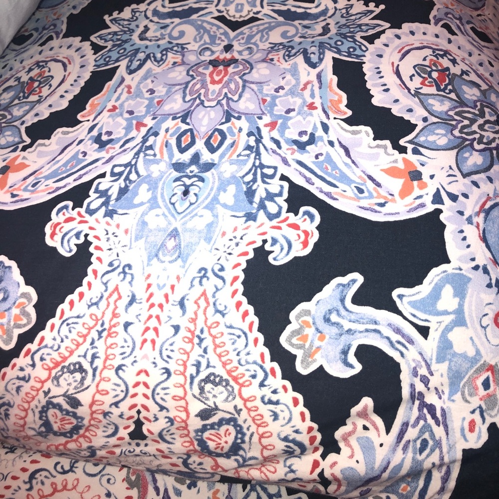 pottery barn twin duvet comforter & pillow cases